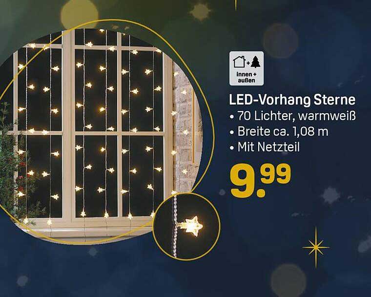 LED-Vorhang Sterne