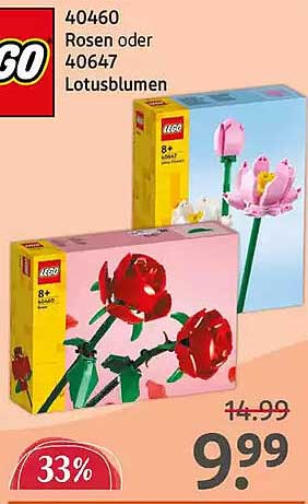 LEGO 40460 Rosen oder 40647 Lotusblumen