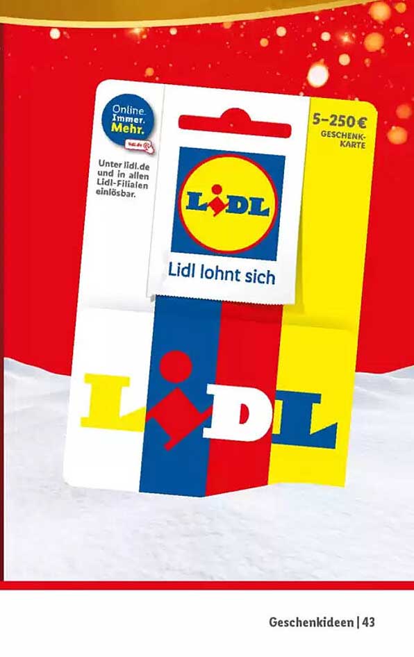 Lidl lohnt sich Geschenkkarte