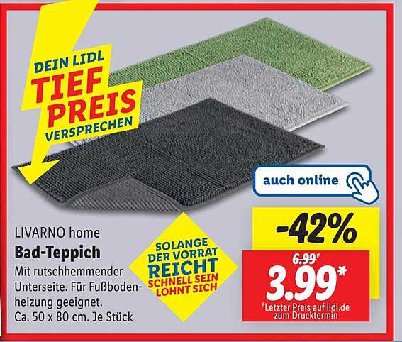 LIVARNO home Bad-Teppich