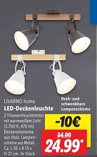 LIVARNO home LED-Deckenleuchte