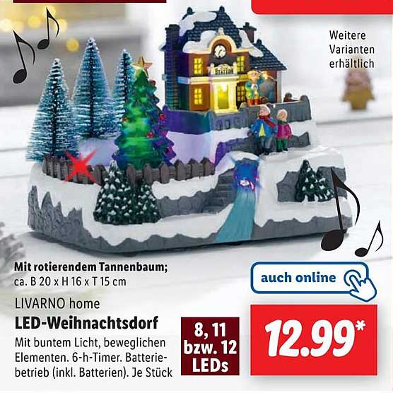 LIVARNO home LED-Weihnachtsdorf