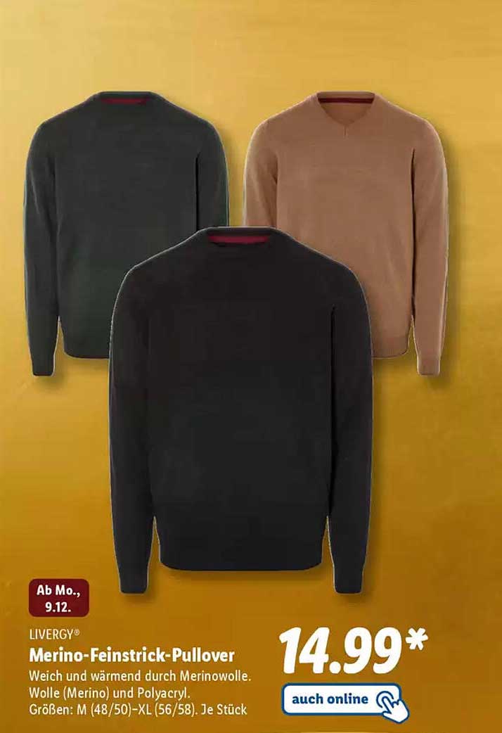 LIVERY® Merino-Feinstrick-Pullover