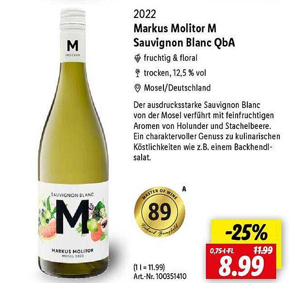 Markus Molitor M Sauvignon Blanc QbA