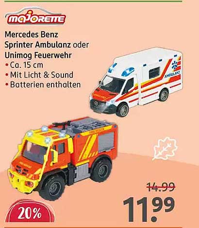 Mercedes Benz Sprinter Ambulanz oder Unimog Feuerwehr