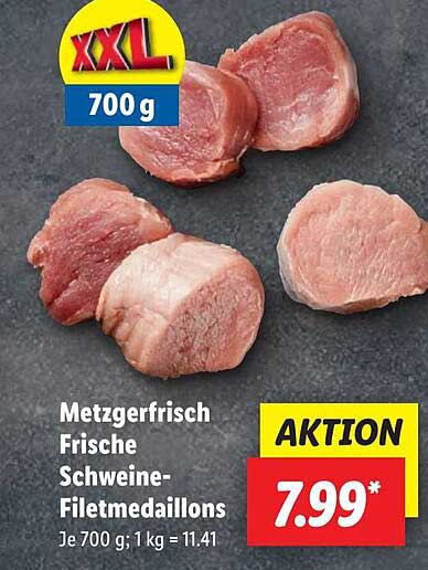 Metzgerfrisch Frische Schweine-Filetmediailleons