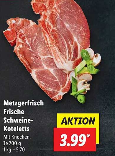 Metzgerfrisch Frische Schweine-Koteletts