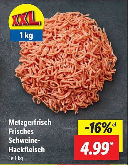 Metzgerfrisch Frisches Schweine-Hackfleisch