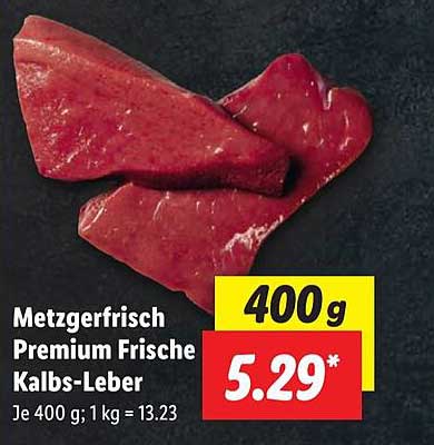 Metzgerfrisch Premium Frische Kalbs-Leber