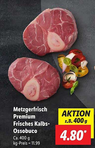 Metzgerfrisch Premium Frisches Kalbs-Ossobuco