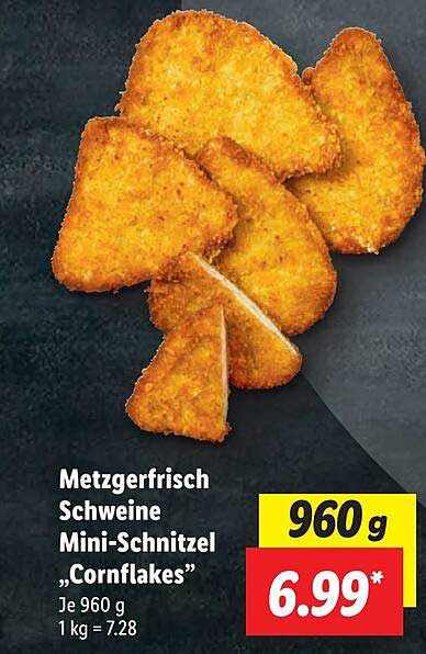 Metzgerfrisch Schweine Mini-Schnitzel „Cornflakes“