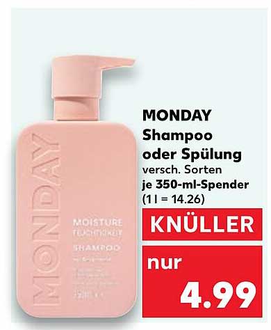 MONDAY Shampoo oder Spülung