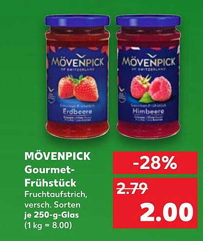 MÖVENPICK Gourmet-Frühstück Fruchtaufstrich