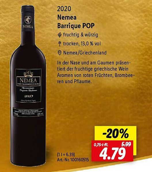 Nemea Barrique POP