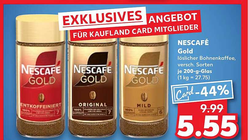 NESCAFÉ Gold löslicher Bohnenkaffee