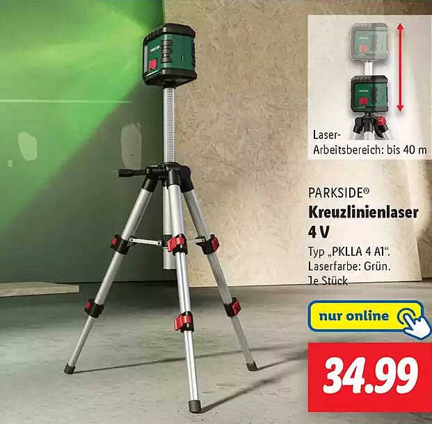 PARKSIDE Kreuzlinienlaser 4 V