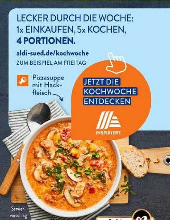 Pizzasuppe mit Hackfleisch