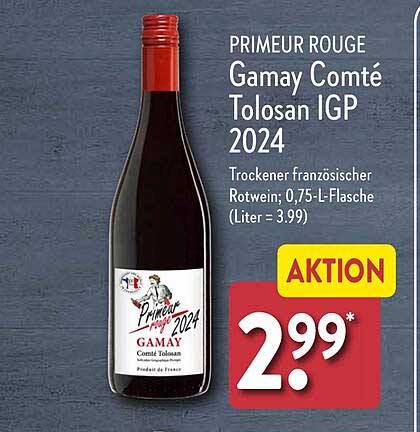 PRIMEUR ROUGE Gamay Comté Tolosan IGP 2024