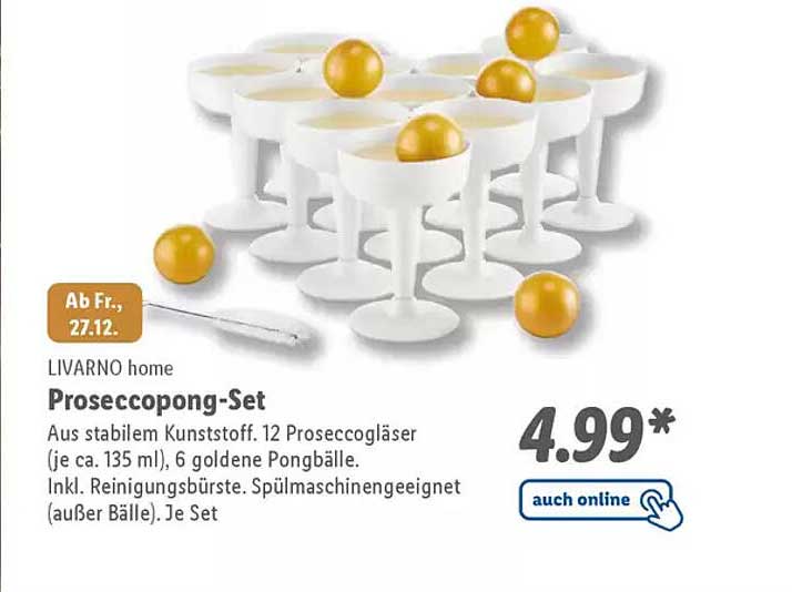 Proseccopong-Set