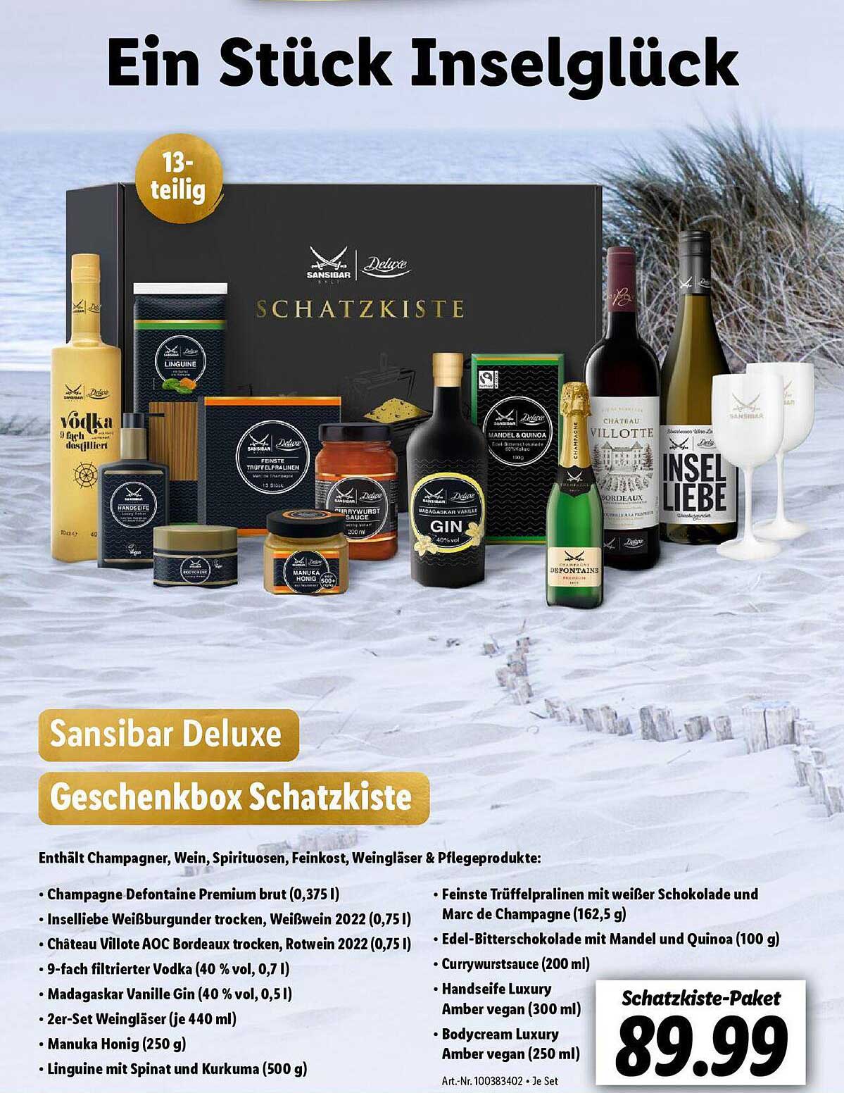 Sansibar Deluxe Geschenkbox Schatzkiste