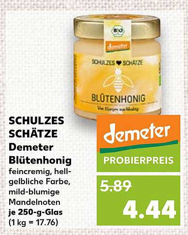 SCHULZES SCHÄTZE Demeter Blütenhonig