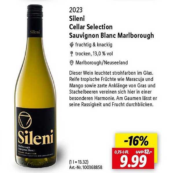 Sileni Cellar Selection Sauvignon Blanc Marlborough