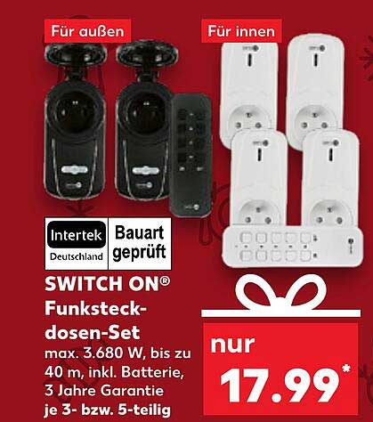 SWITCH ON® Funksteckdosen-Set