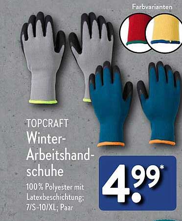 TOPCRAFT Winter-Arbeits-Handschuhe