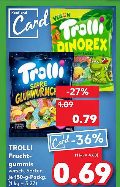 TROLLI Fruchtgummis versch. Sorten