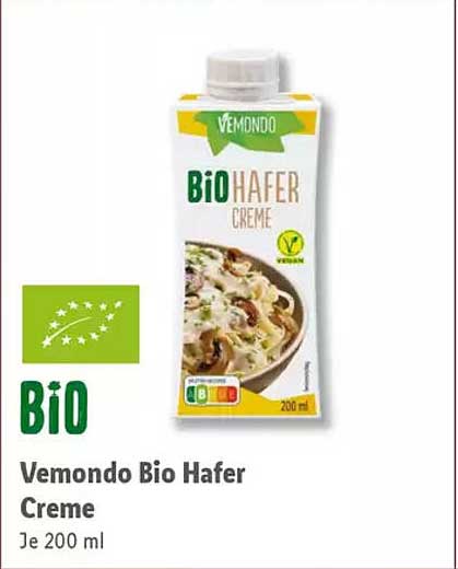 Vemondo Bio Hafer Creme