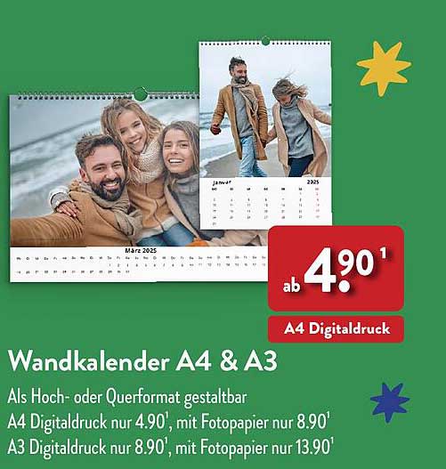 Wandkalender A4 & A3