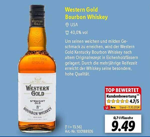 Western Gold Bourbon Whiskey