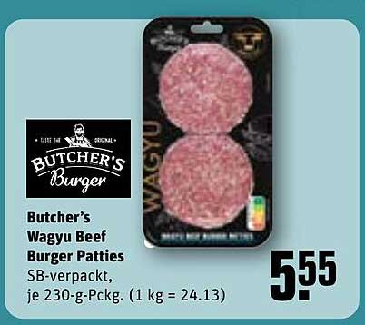 Butcher's Wagyu Beef Burger Patties