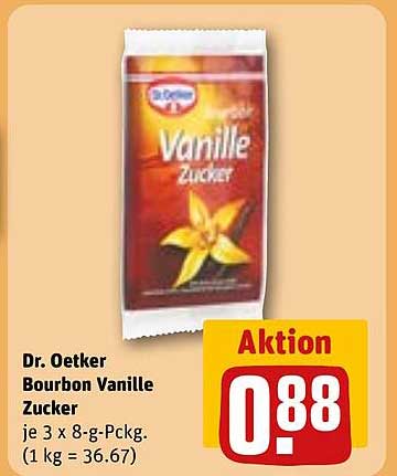 Dr. Oetker Bourbon Vanille Zucker