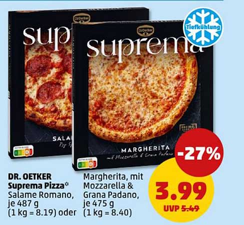 DR. OETKER Suprema Pizza* Salame Romano