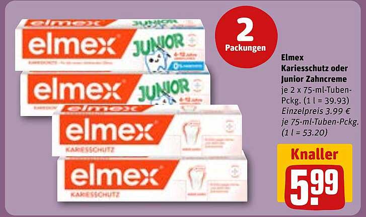 Elmex Karies-schutz oder Junior Zahnpasta