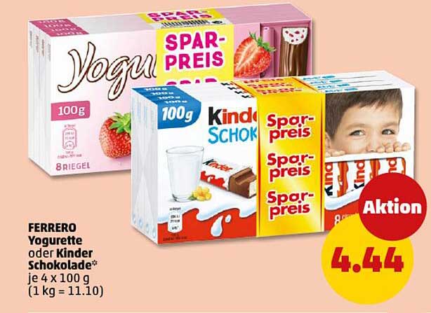 FERRERO Yogurette oder Kinder Schokolade