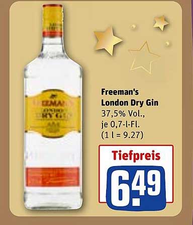 Freeman's London Dry Gin