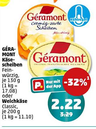 Géramont Käse-scheiben Fein-würzig