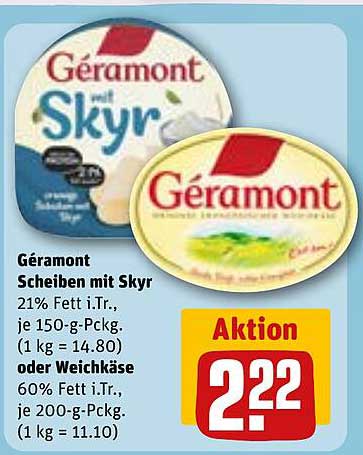 Géramont Scheiben mit Skyr