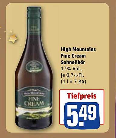 High Mountains Fine Cream Sahnelikör