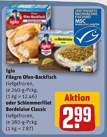 Iglo Filegro Ofen-Backfisch