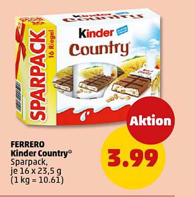 Kinder Country Sparpack