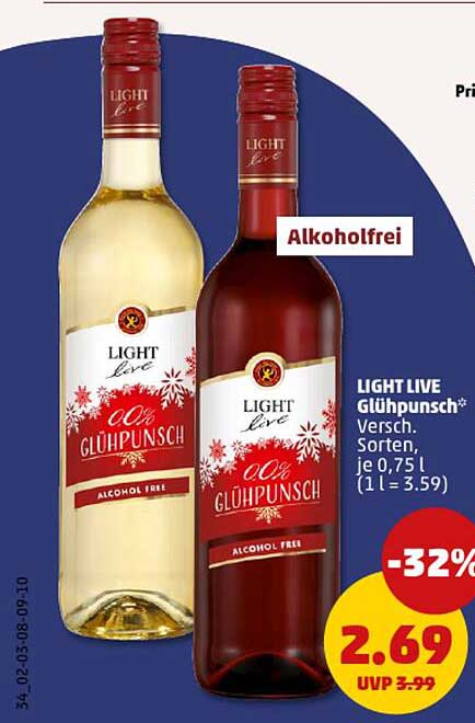 LIGHT LIVE 00% GLÜHPUNSCH