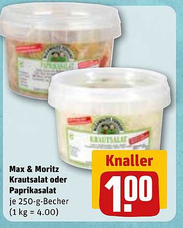 Max & Moritz Krautsalat oder Paprikasalat