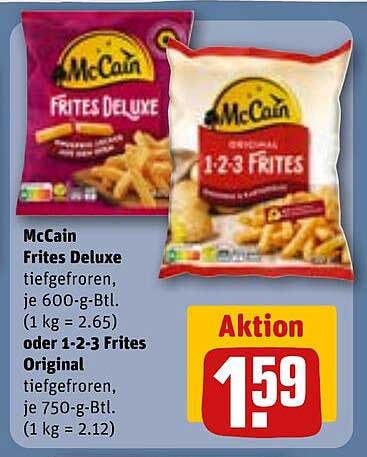 McCain Frites Deluxe oder 1-2-3 Frites Original