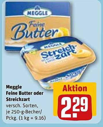 Meggle Feine Butter oder Streichzart