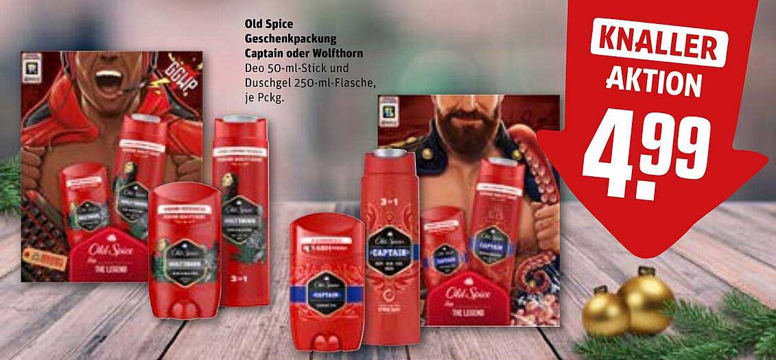 Old Spice Geschenkpacking Captain oder Wolthor