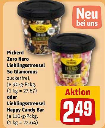 Pickerd Zero Hero Lieblingsstreusel So Glamorous  
Lieblingsstreusel Happy Candy Bar