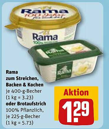 Rama zum Streichen, Backen & Kochen